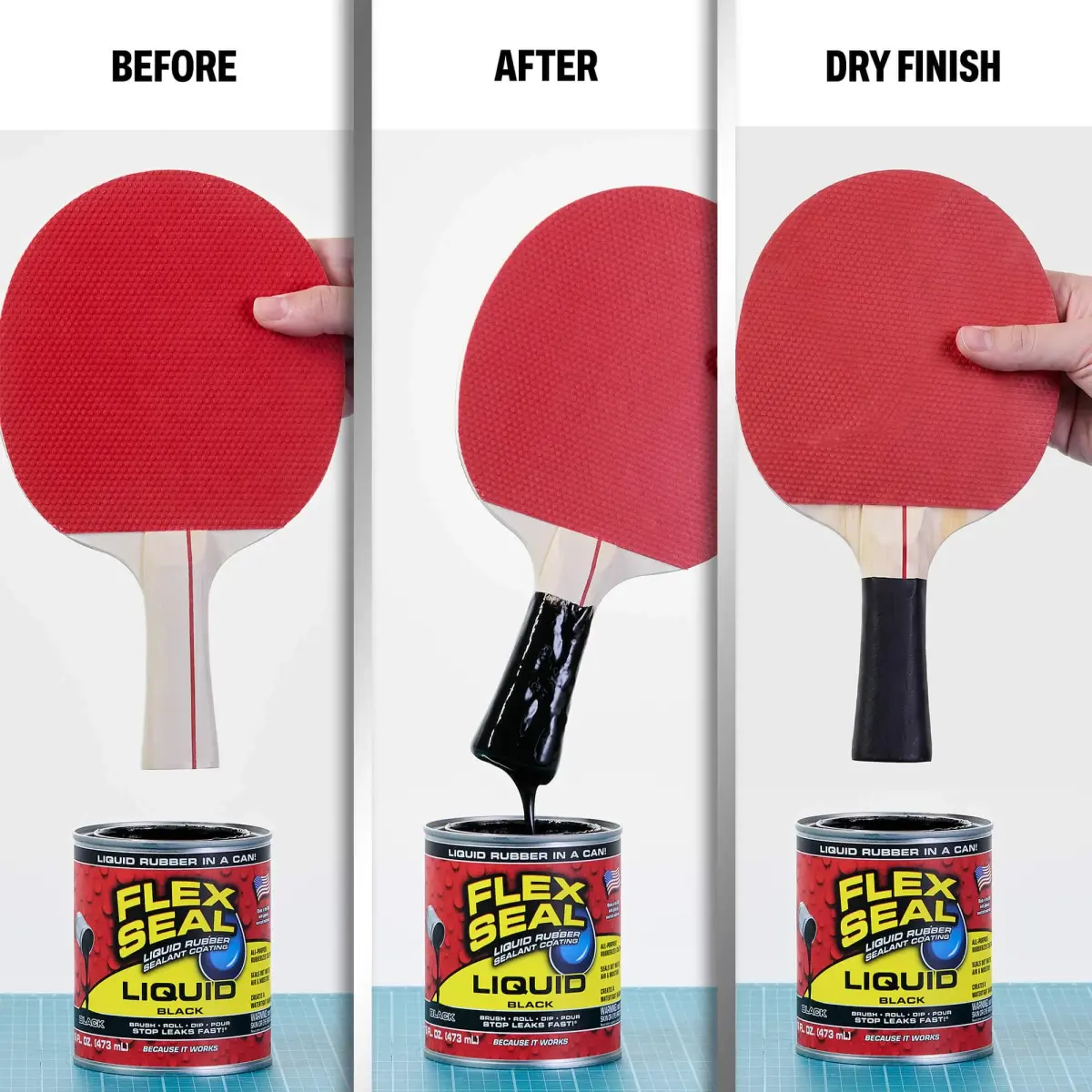 Flex Seal Liquid Rubber Sealant Coating Black 473ml (16 oz) | Waterproof, UV Resistant, Stops Leaks Fast - view 4