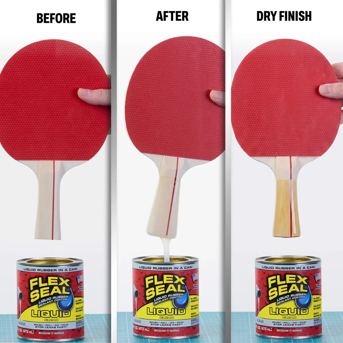 Flex Seal Liquid Rubber Sealant Coating Clear 473ml (16 oz) | Waterproof & Flexible Barrier - view 4