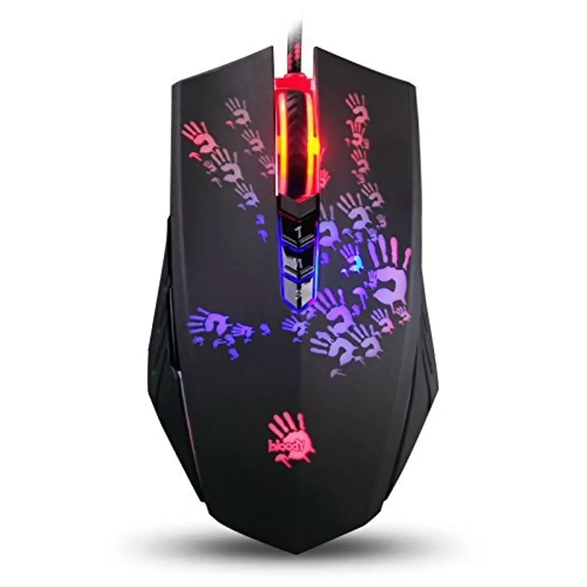 Bloody A60L Optical Gaming Mouse with Light Strike Switch & Scroll - 8 Programmable Buttons, 4000 CPI, Metal Feet | PC Gaming Mouse - main product image