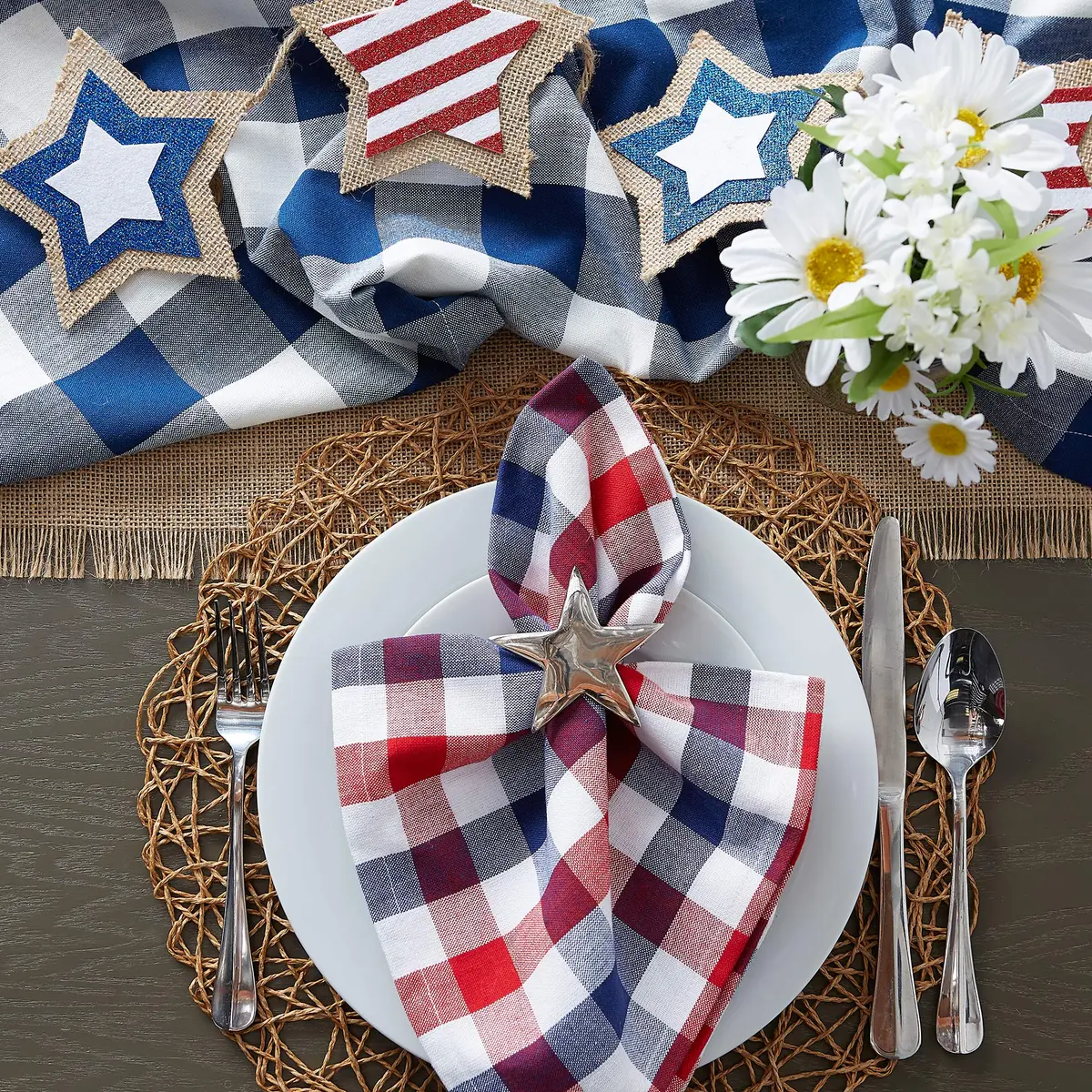 DII Woven Paper Round Placemats Set of 6, 15 inch (38 cm) Diameter | Elegant Holiday Table Decor - view 7
