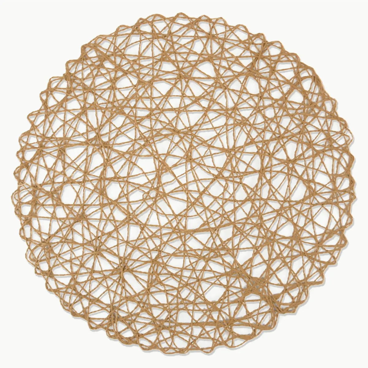 DII Woven Paper Round Placemats Set of 6, 15 inch (38 cm) Diameter | Elegant Holiday Table Decor - view 3