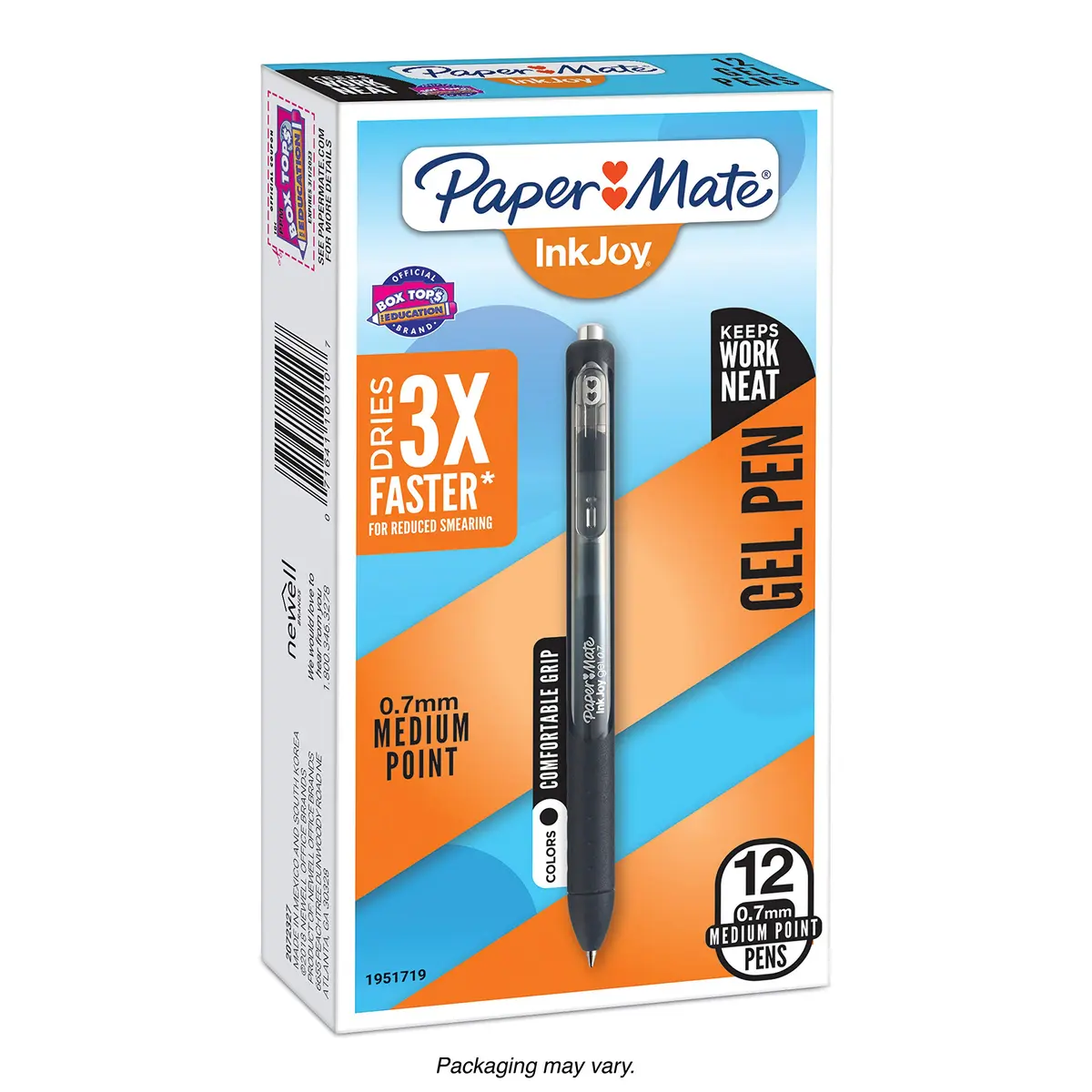 Paper Mate InkJoy Gel Pens, Medium Point, Black, 12 Count | Fast Drying Gel Ink for Smooth Writing - main product image