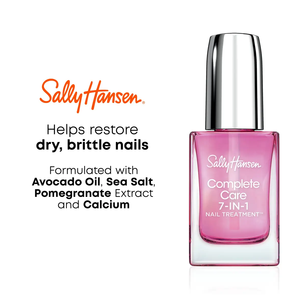 Sally Hansen Complete Care 7-in-1 Nail Treatment 13.3ml (0.45 Fl Oz) | Strengthener, Base & Top Coat - view 4