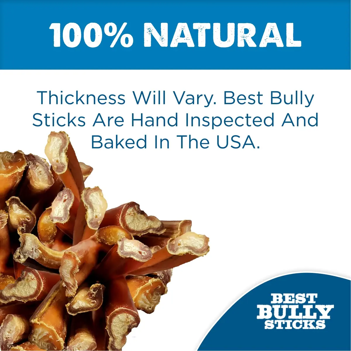 Best Bully Sticks 12 Inch Bully Sticks for Dogs - 10 Count Natural, Grass-Fed Beef | Protein & Dental Support - view 3