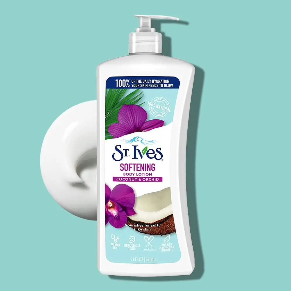 St. Ives Softening Body Lotion Coconut & Orchid Extract 21 oz (Pack of 2) | Silky, Natural Moisturizer for Sensitive Skin - view 5