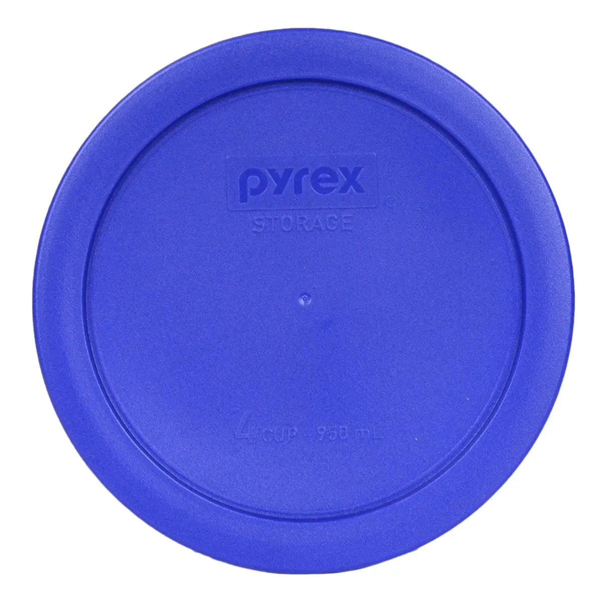 Pyrex 7201-PC Cadet Blue Food Storage Lid 950ml (4-Pack) | Fits 4-Cup Mixing Bowls - main product image