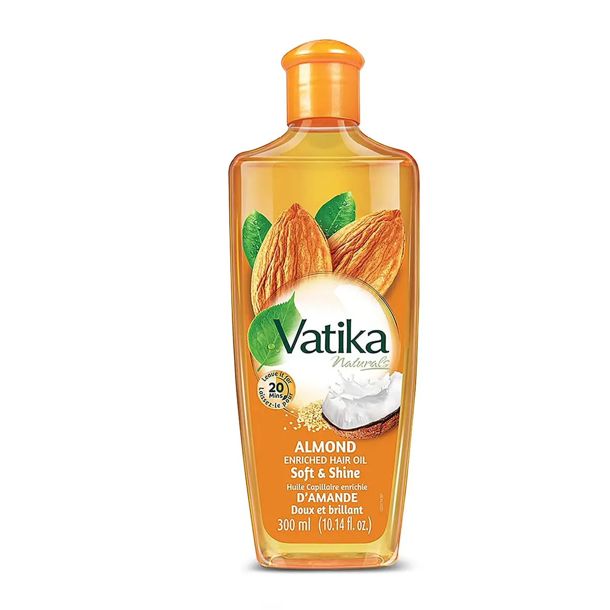 Vatika Naturals Hair Oil - Enriched Formula Scalp Care, 300ml Almond | Nourishing Hair Oil with Almond, Coconut & Sesame for All Hair Types - main product image