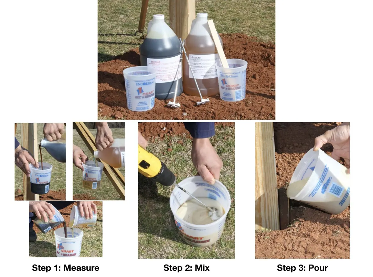 Secure Set - 10 Post Kit - Commercial Grade - 2 Gallons | Fast Fence Post Installation - view 5