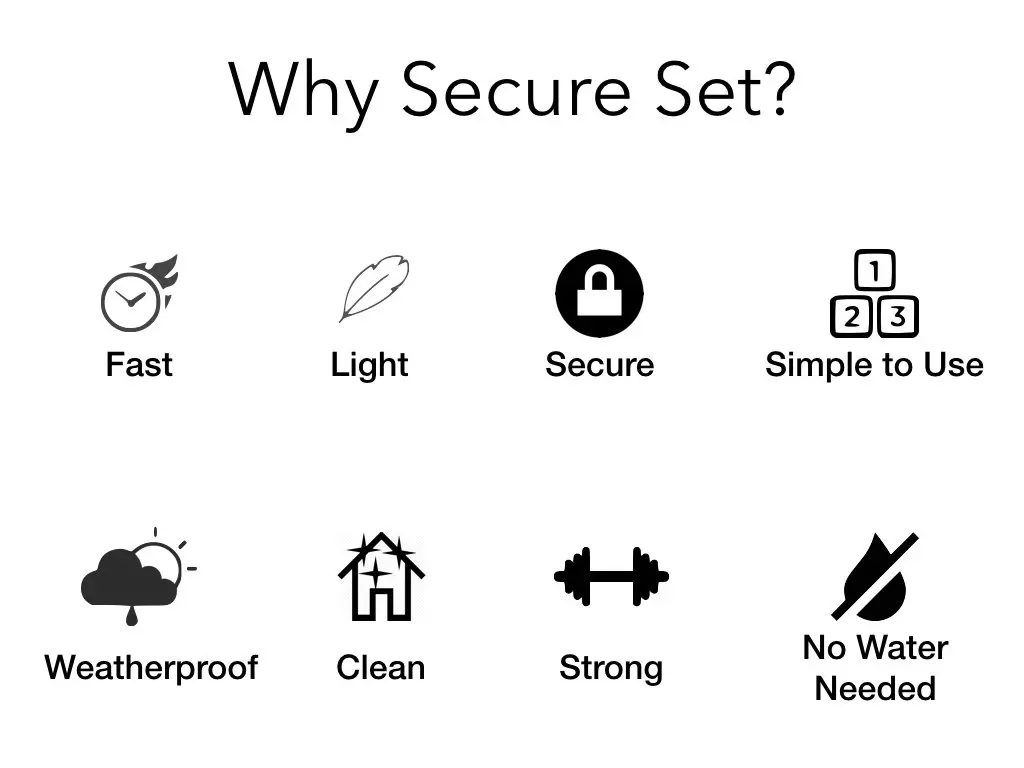 Secure Set - 10 Post Kit - Commercial Grade - 2 Gallons | Fast Fence Post Installation - view 2