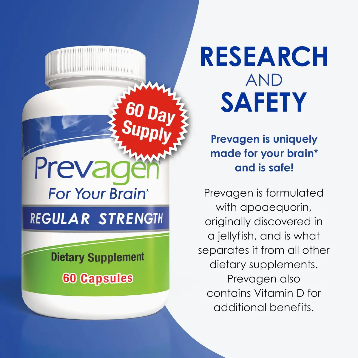 Prevagen Regular Strength with 7-Day Pill Minder, 60 Capsules | Brain Support Supplement with Apoaequorin - view 5