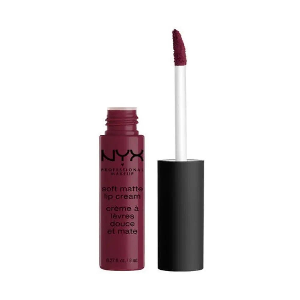NYX PROFESSIONAL MAKEUP Soft Matte Lip Cream, Vancouver, 8ml (0.27 Fl Oz) | Deep Purple Matte - main product image
