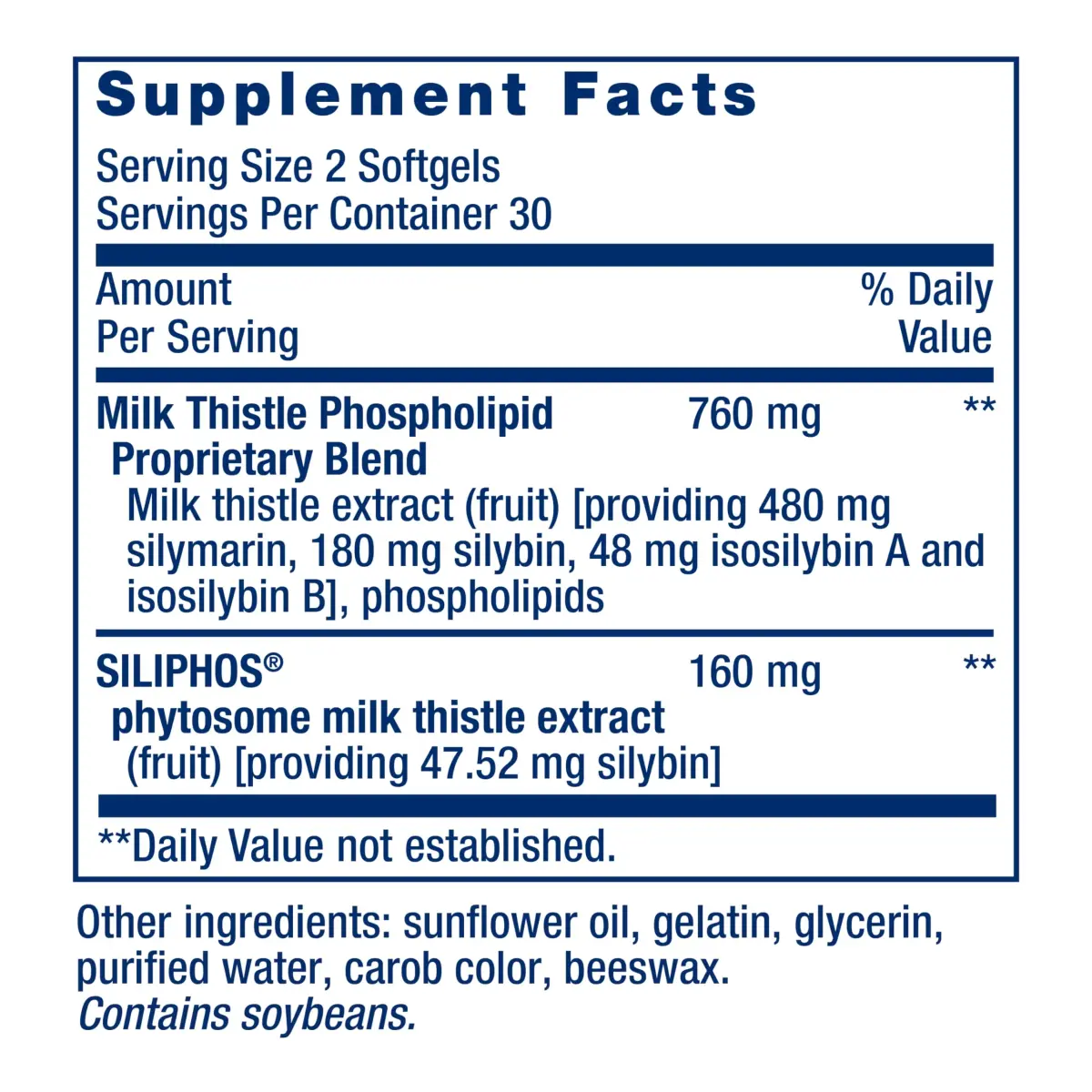Life Extension Advanced Milk Thistle Softgels 60 Count (1.7 oz) | Bioavailable Silymarin & Silybin for Liver Health - view 3