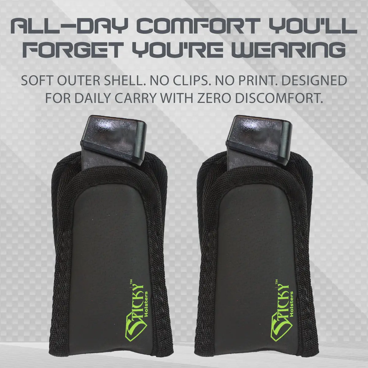 Sticky Holsters Mag Sleeve 2 Pack | Concealed Carry Magazine Holster IWB - view 3