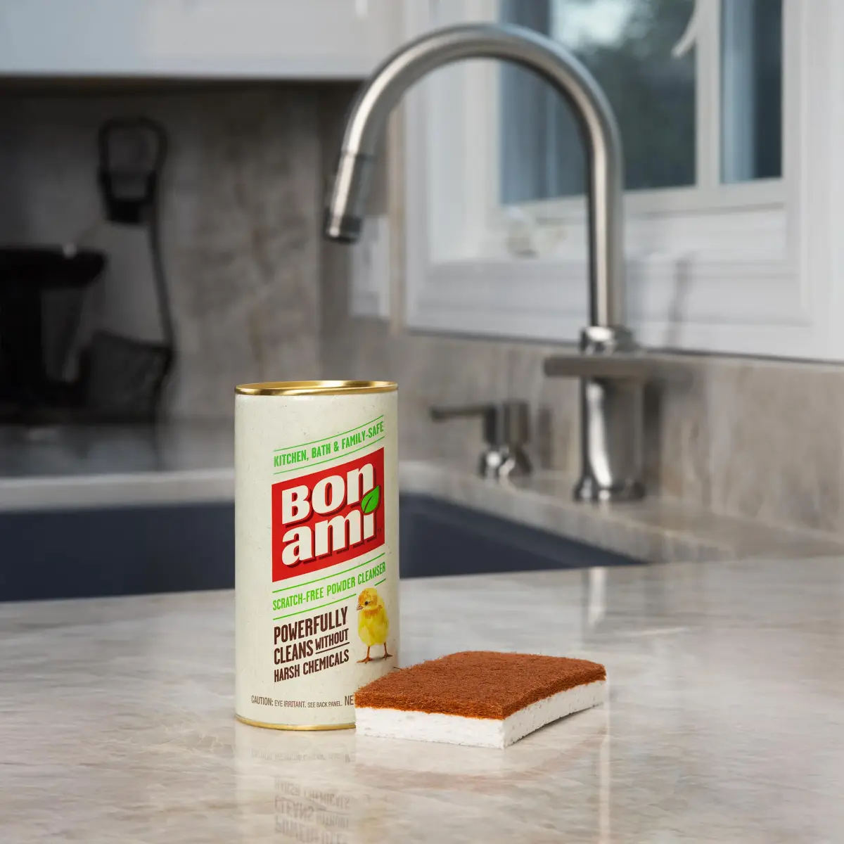 BON AMI Powder Cleanser for Kitchens & Bathrooms - All Surfaces, Cleans Grime & Dirt, Polishes, Absorbs Odors (3 Pack, 42 oz Total) - view 3