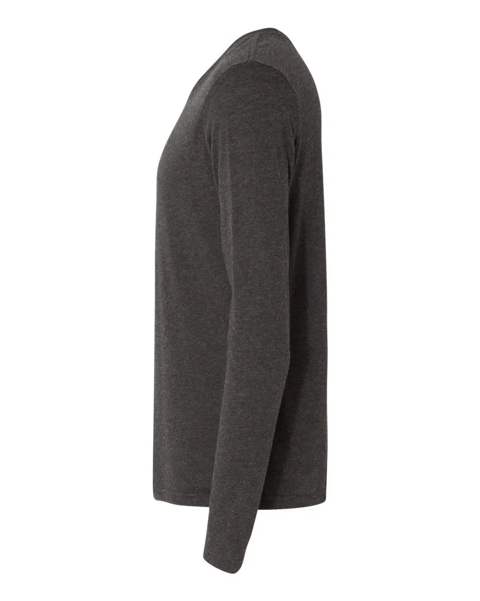 The Next Level Men's Rib-Knit Tri-Blend Long-Sleeve T-Shirt, M, Premium Heather | Comfortable, Durable & Imported - view 3
