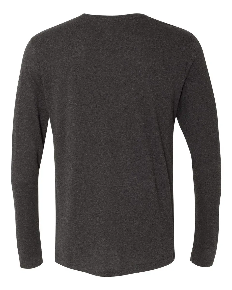 The Next Level Men's Rib-Knit Tri-Blend Long-Sleeve T-Shirt, M, Premium Heather | Comfortable, Durable & Imported - view 4