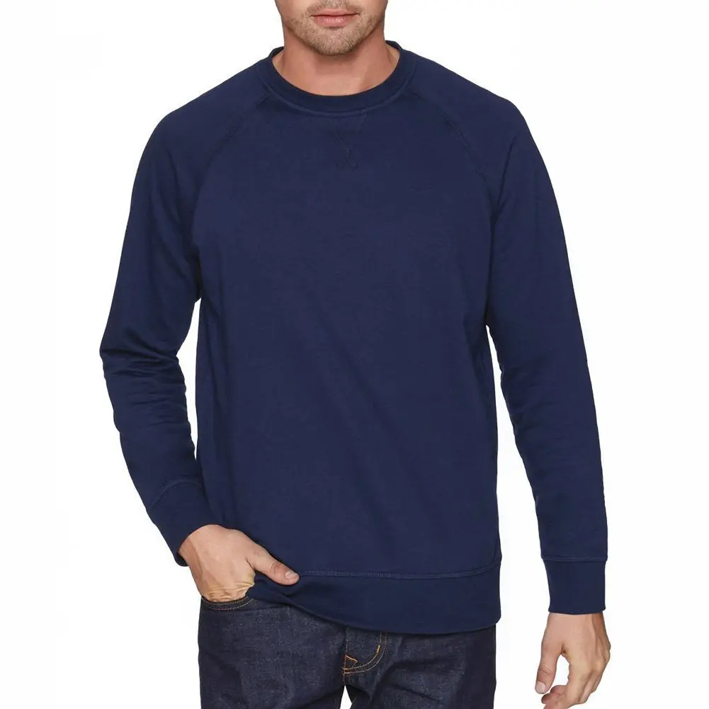 The Next Level Unisex French Terry Raglan Crew S MIDNIGHT NAVY | Classic Sweatshirt with French Style (70-120 chars) - main product image