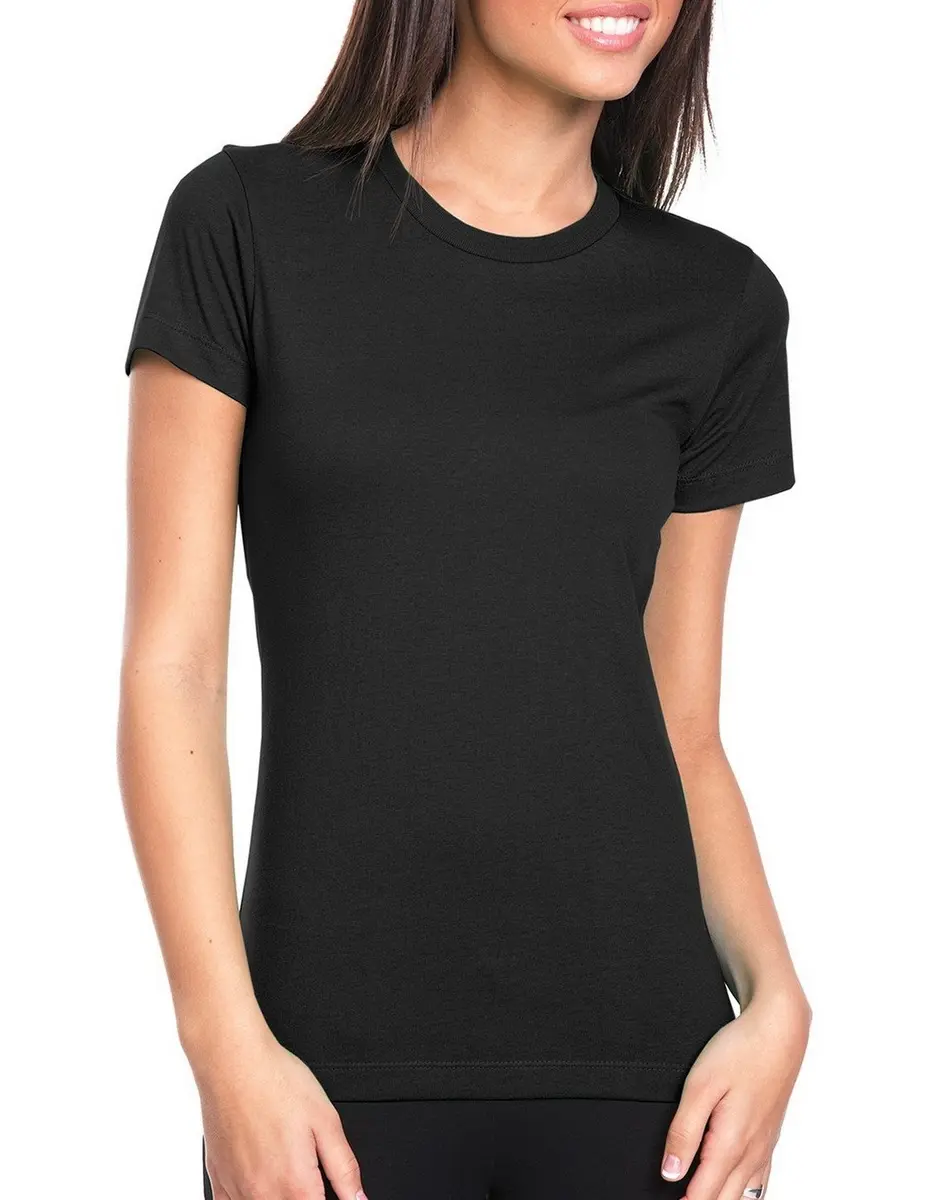 Next Level Women's Signature Style Boyfriend Jersey T-Shirt Black XXX-Large | Classic Crew Neck Cotton Tee - view 3
