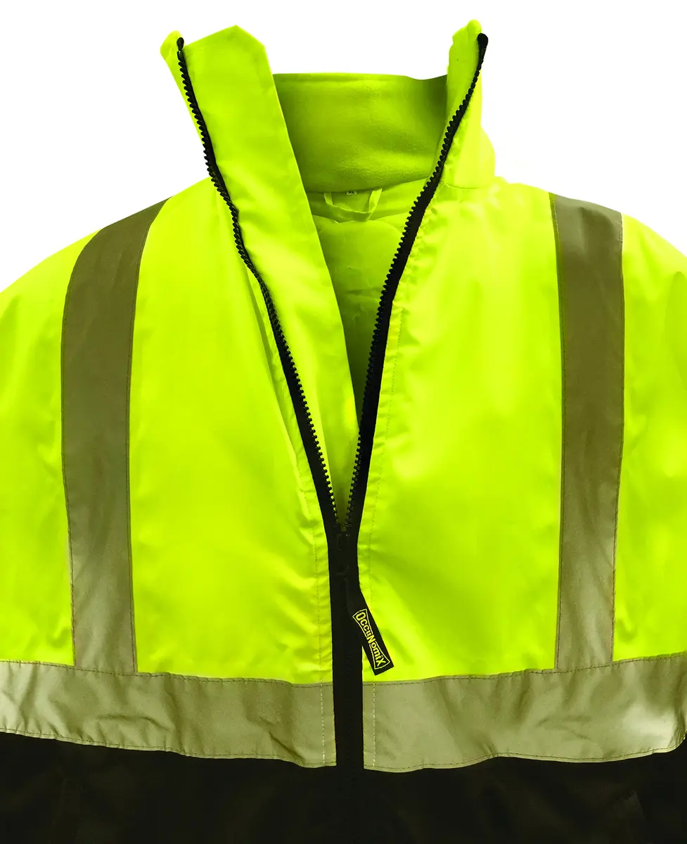 OccuNomix Black Bottom Bomber Jacket Class 3 5X-Large | Waterproof ANSI Polyester - view 4