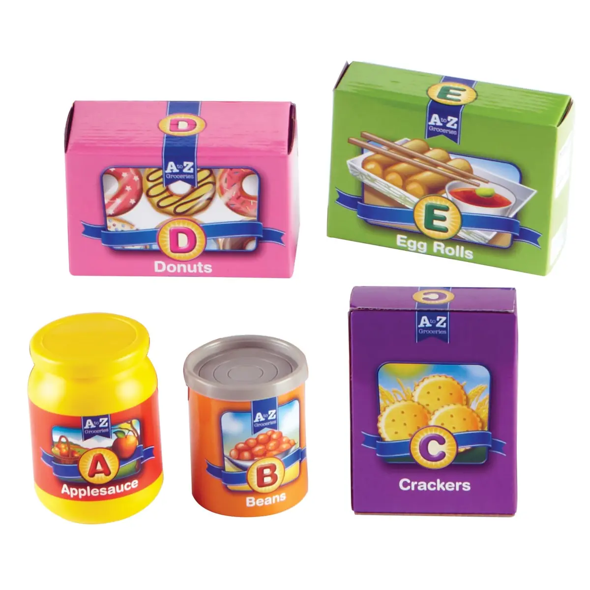 Learning Resources A to Z Alphabet Groceries | Alphabet & Vocabulary Playset for Kids - view 7