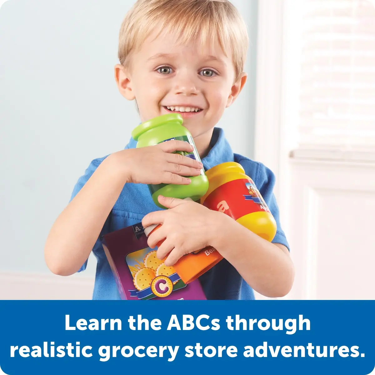 Learning Resources A to Z Alphabet Groceries | Alphabet & Vocabulary Playset for Kids - view 2