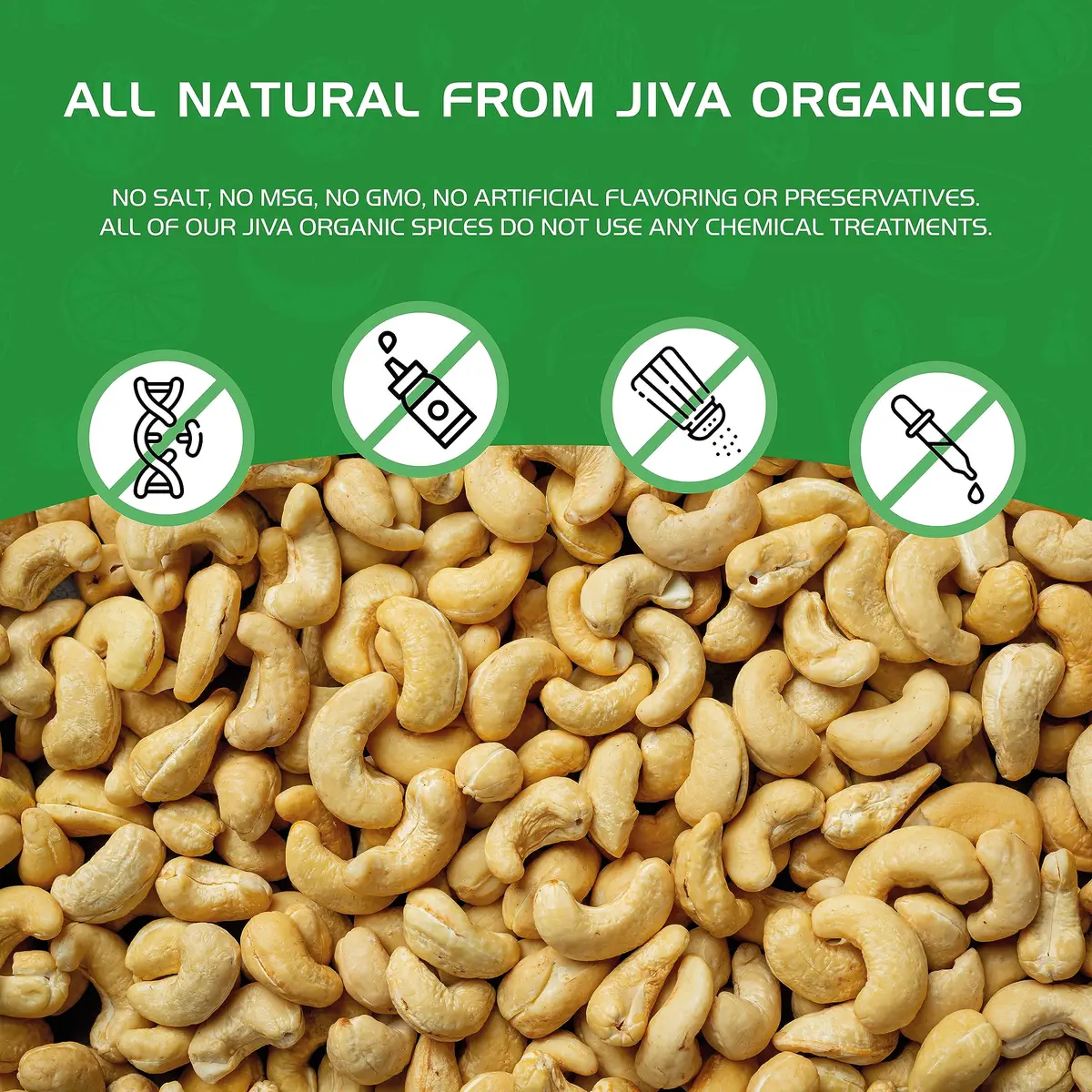 Jiva Organics Organic Raw Cashews 2 LB Bag | Gluten-Free, Vegan, Whole Nuts - view 9