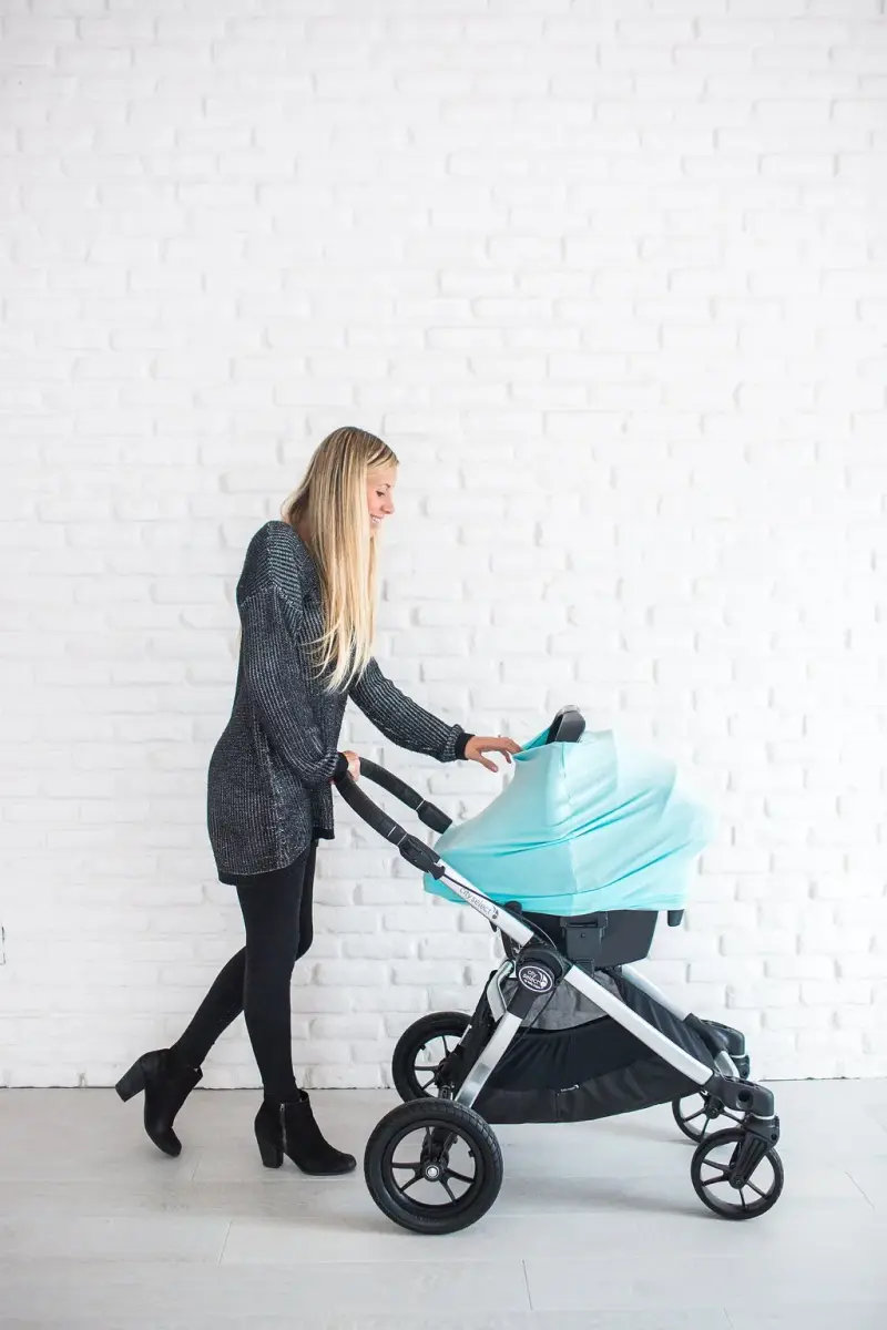 Copper Pearl Multi-Use Nursing Cover & Car Seat Canopy - Skye - 26.5 x 27.5 inches | Breathable Rayon Blend for All-Season Protection - view 6