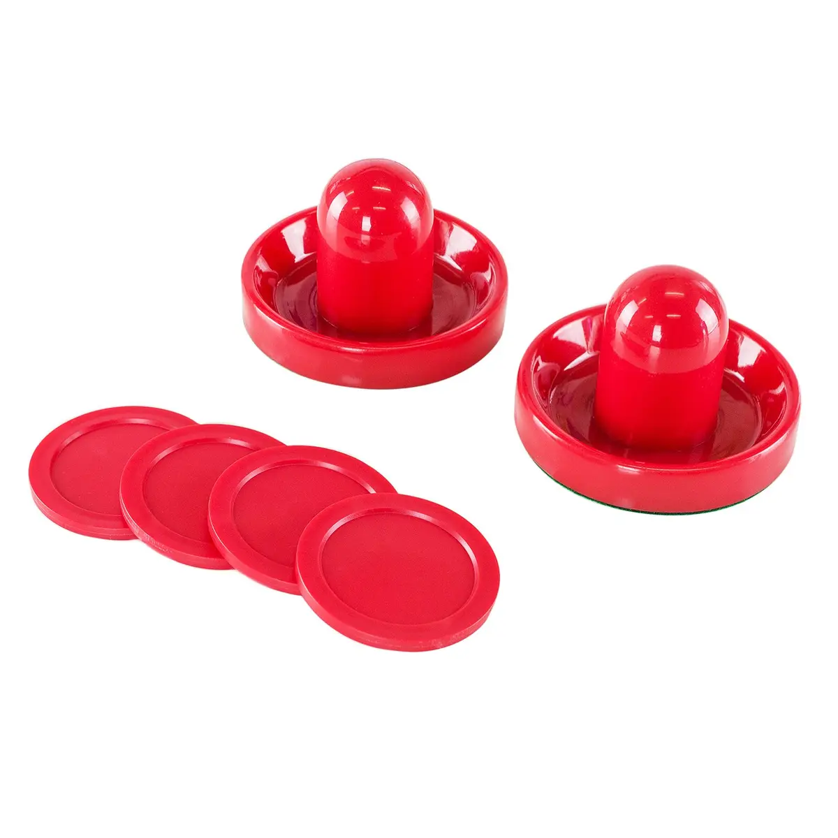 Super Z Outlet Light Weight Air Hockey Pucks & Slider Pusher Set | Red Replacement Equipment for Game Tables - main product image