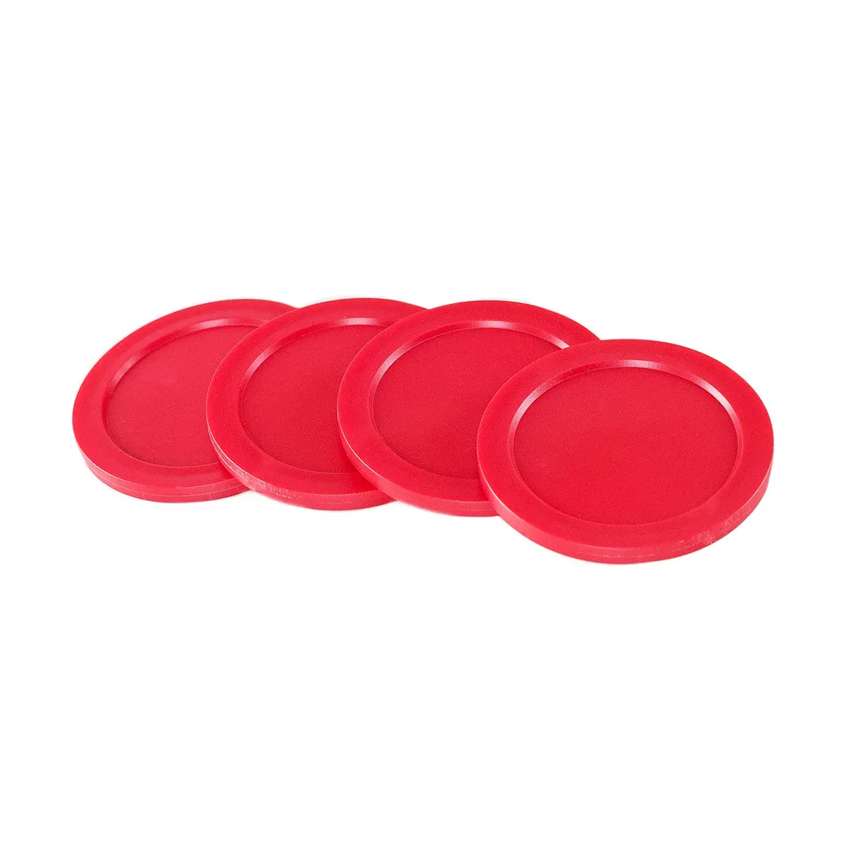 Super Z Outlet Light Weight Air Hockey Pucks & Slider Pusher Set | Red Replacement Equipment for Game Tables - view 2