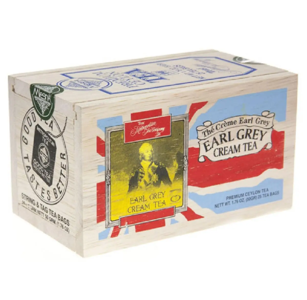Metropolitan Tea Cream Earl Grey 25 Teabags | Creamy, Medium Caffeine, Sri Lankan Black Tea - main product image