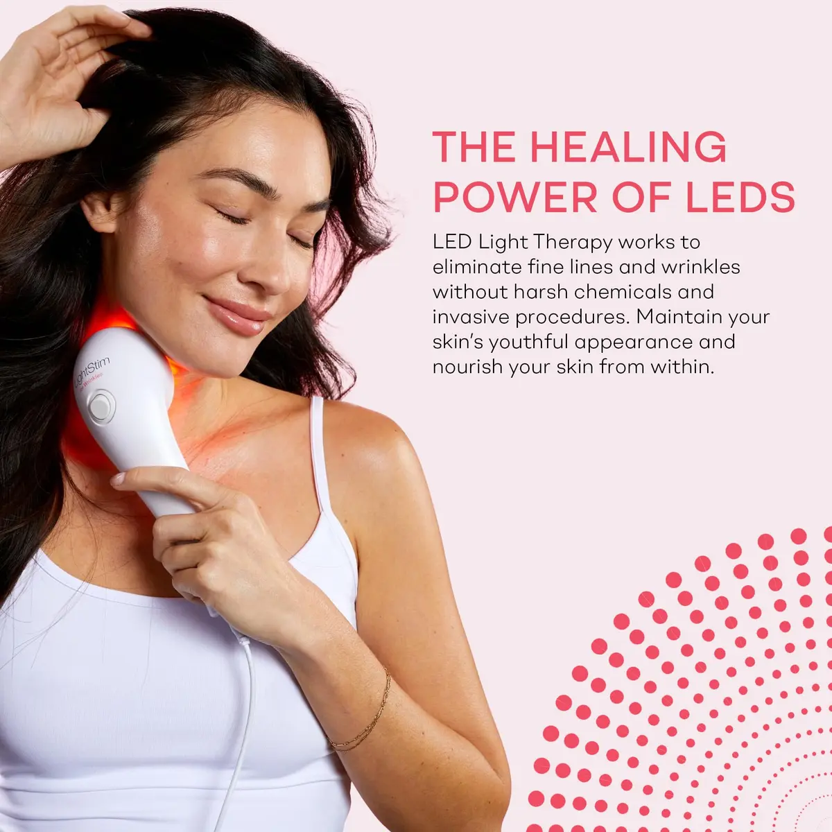 LightStim for Wrinkles LED Red Light Therapy with 72 LEDs | FDA Cleared Anti-Aging Device - view 6
