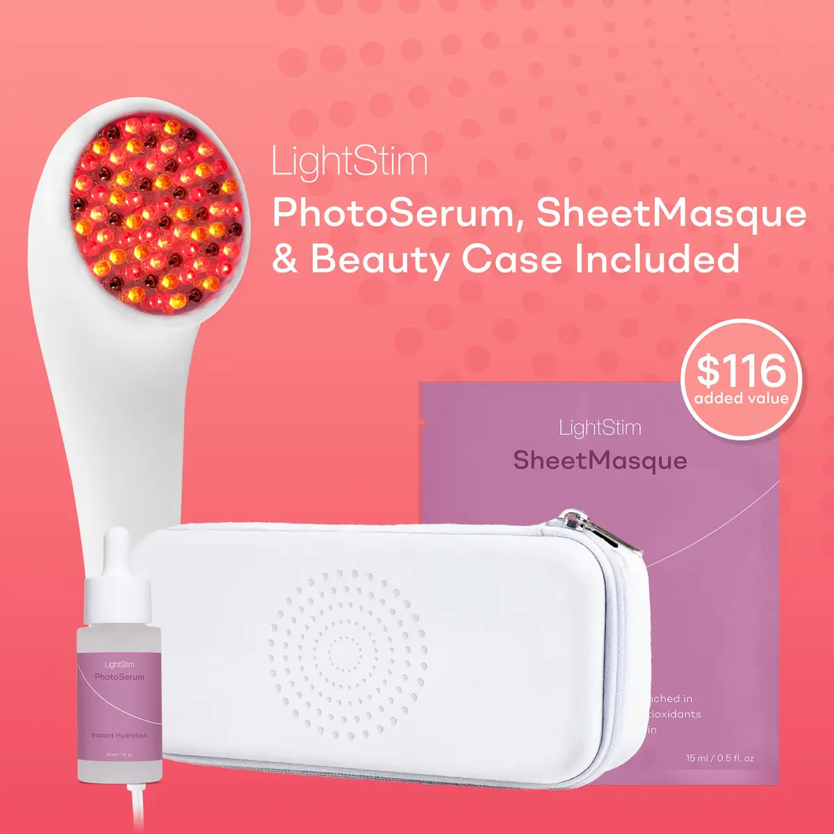 LightStim for Wrinkles LED Red Light Therapy with 72 LEDs | FDA Cleared Anti-Aging Device - view 2