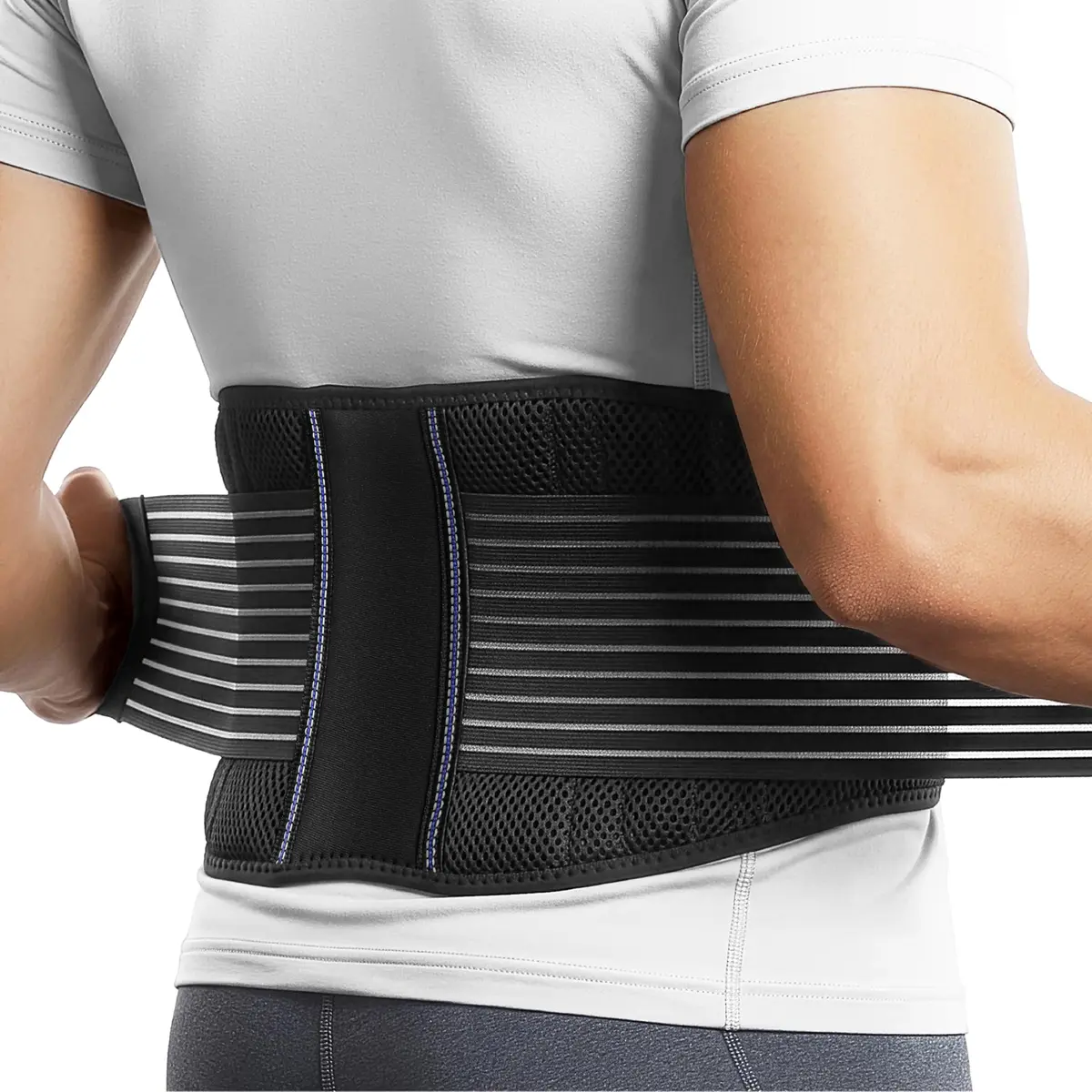 BraceUP Back Support Belt for Men and Women - Breathable Waist Lumbar Support for Sciatica, Herniated Disc, Scoliosis (XXL) | Full Range of Movement - main product image