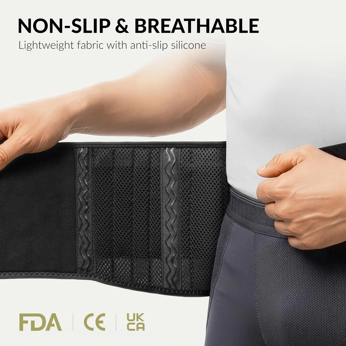BraceUP Back Support Belt for Men and Women - Breathable Waist Lumbar Support for Sciatica, Herniated Disc, Scoliosis (XXL) | Full Range of Movement - view 4