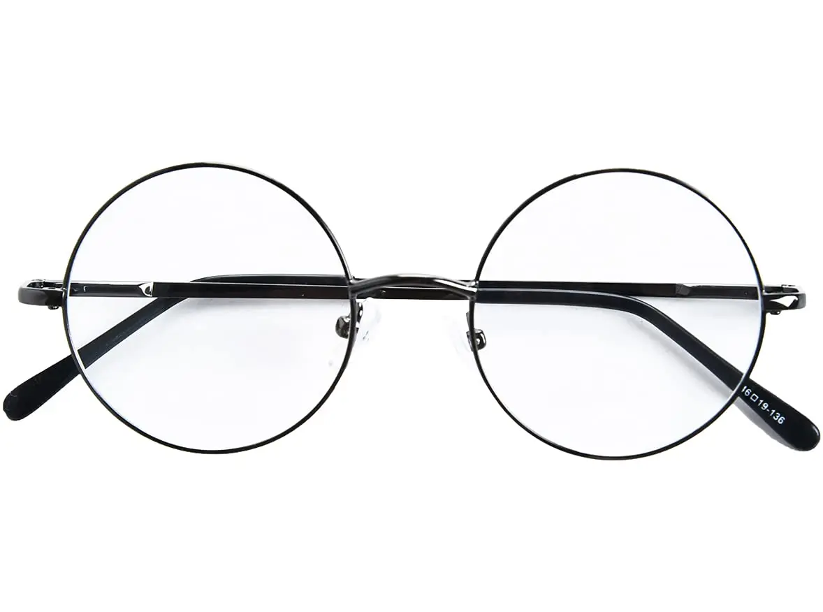 Bestum Retro Round Optical Spring Hinge Metal Glasses Frame Clear lens (grey, S) | Unisex Fashion Eyewear - main product image