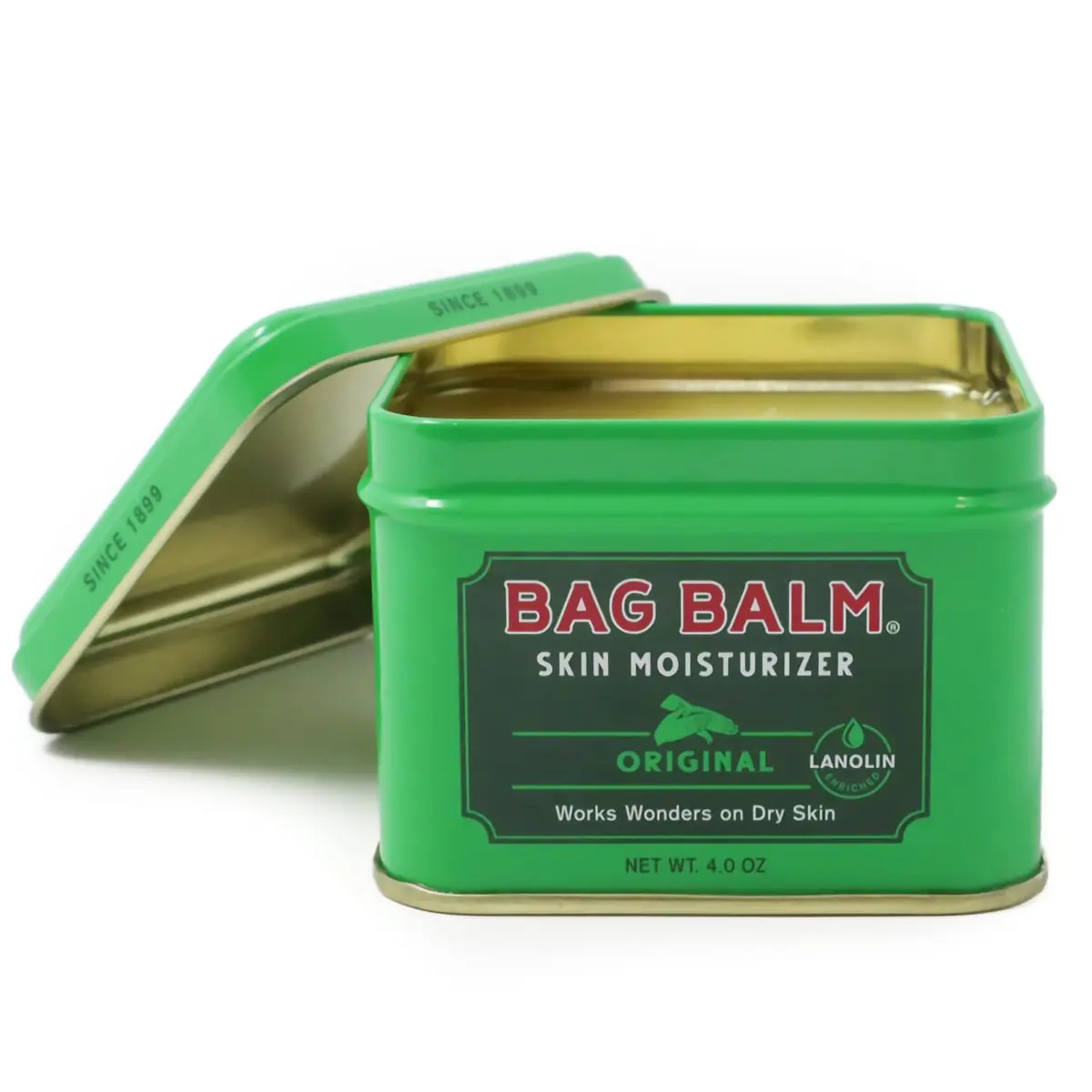 Bag Balm Vermont's Original Skin Moisturizer 4oz | Full-Body Hydrating Skin Care for Dry Hands & Lips - main product image