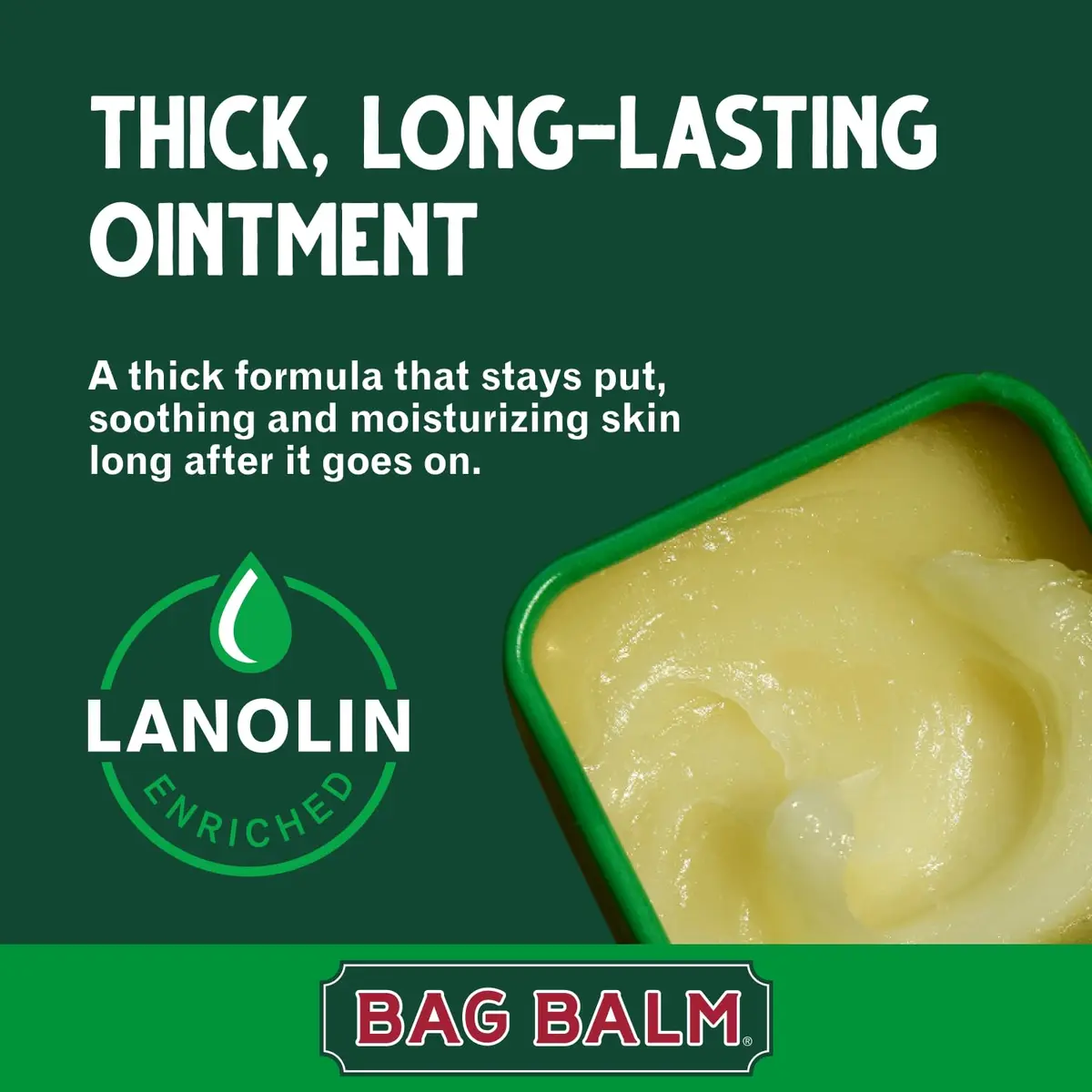 Bag Balm Vermont's Original Skin Moisturizer 4oz | Full-Body Hydrating Skin Care for Dry Hands & Lips - view 7
