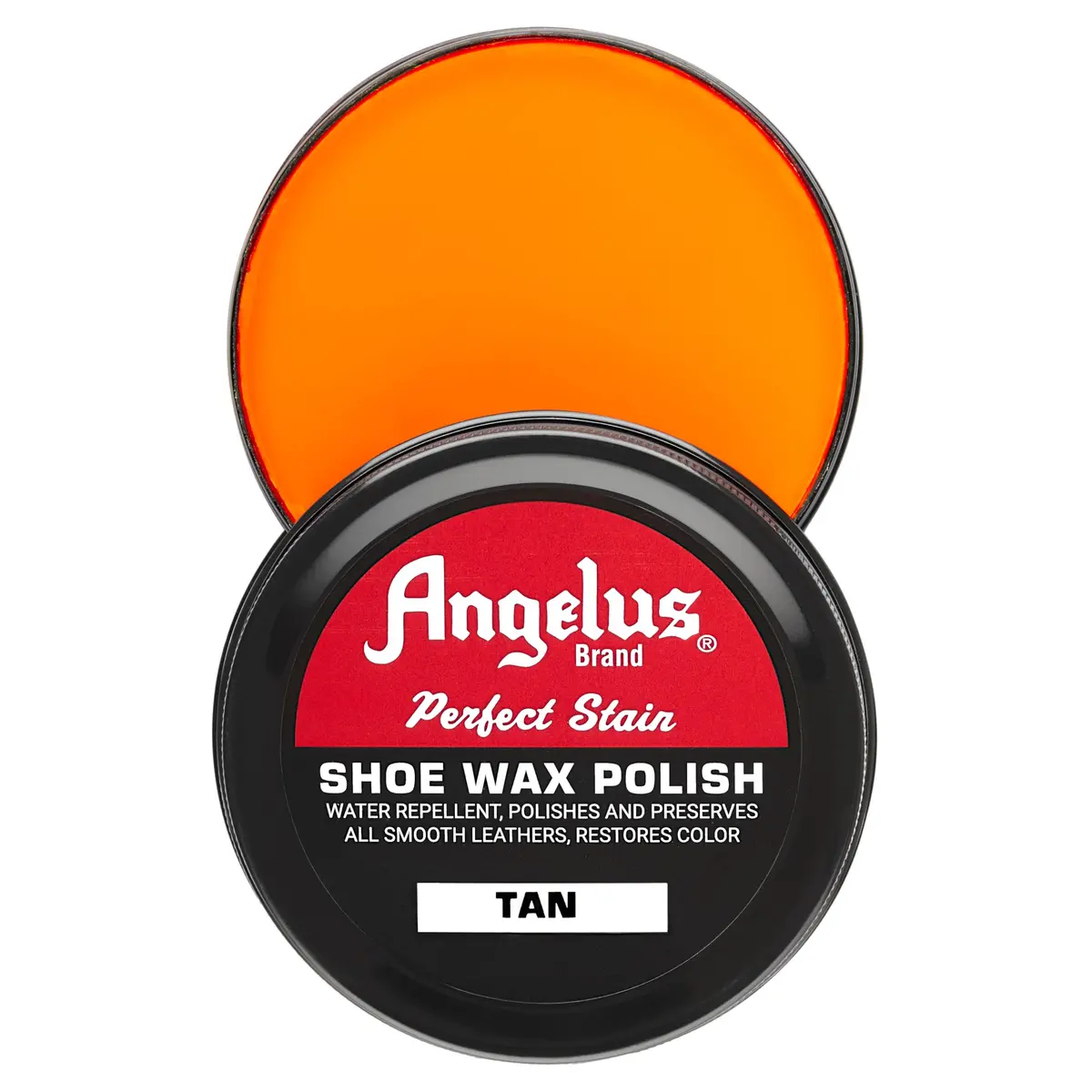 Angelus Shoe Wax Polish 3oz (Tan) | Water-Repellent Leather Care for Boots & Saddles - main product image