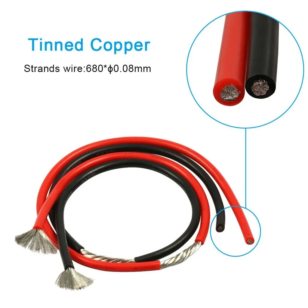 BNTECHGO 12 AWG Silicone Wire Red and Black 6.57 mm (20 ft Total) | High Temp 600V Flexible Stranded Copper - view 4