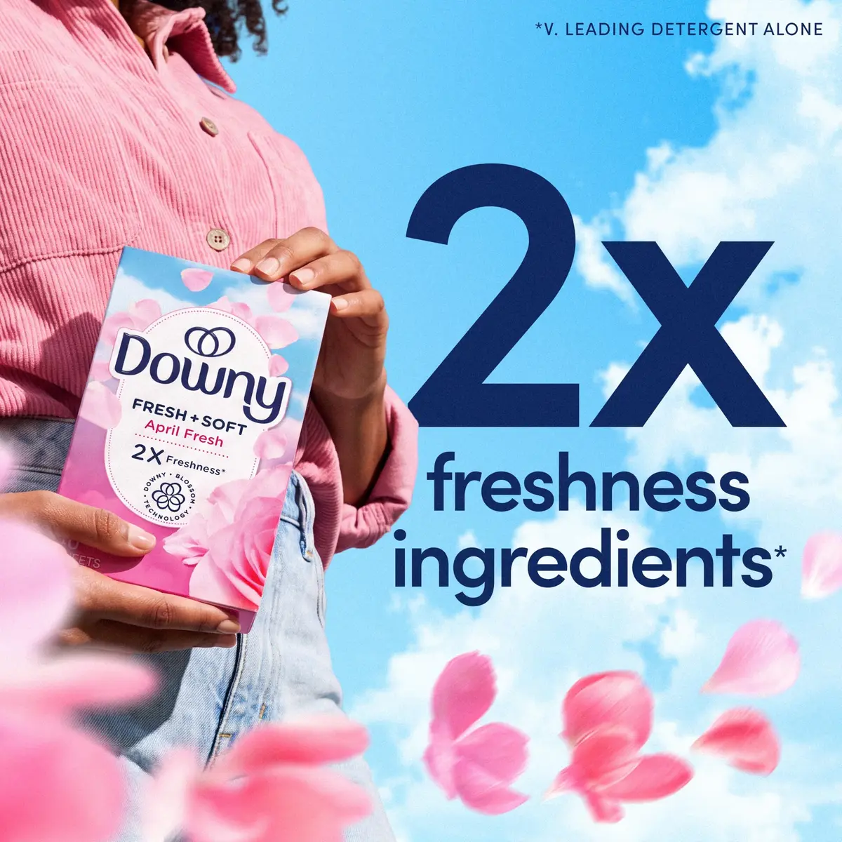 Downy Fabric Softener Dryer Sheets, April Fresh, 240 Count | Static & Static-Free - view 5