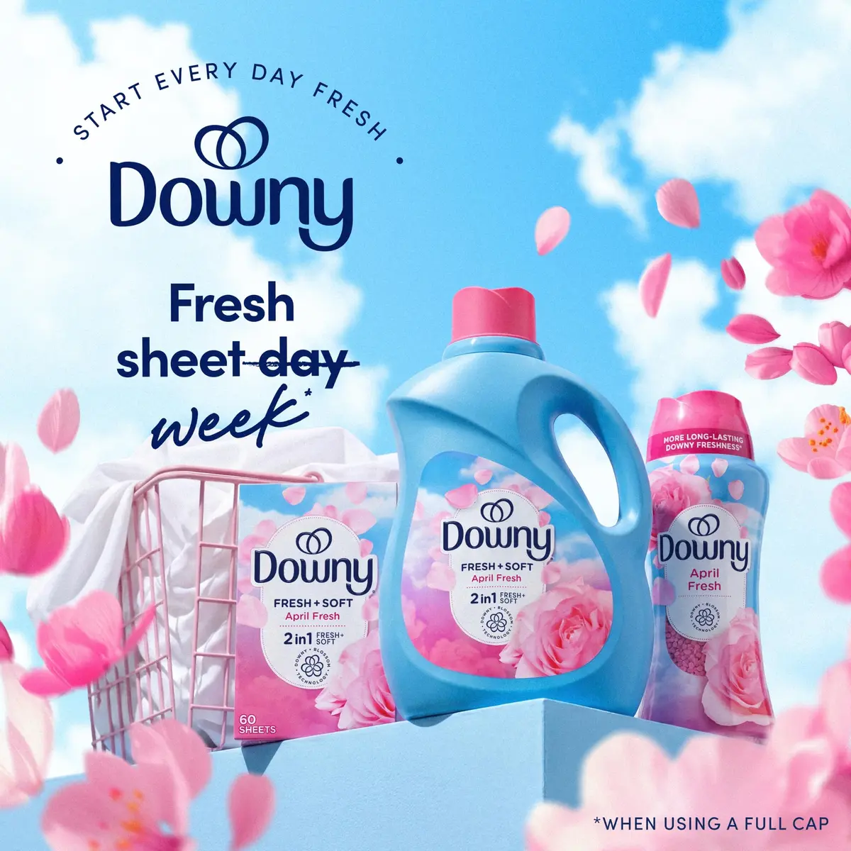 Downy Fabric Softener Dryer Sheets, April Fresh, 240 Count | Static & Static-Free - view 8
