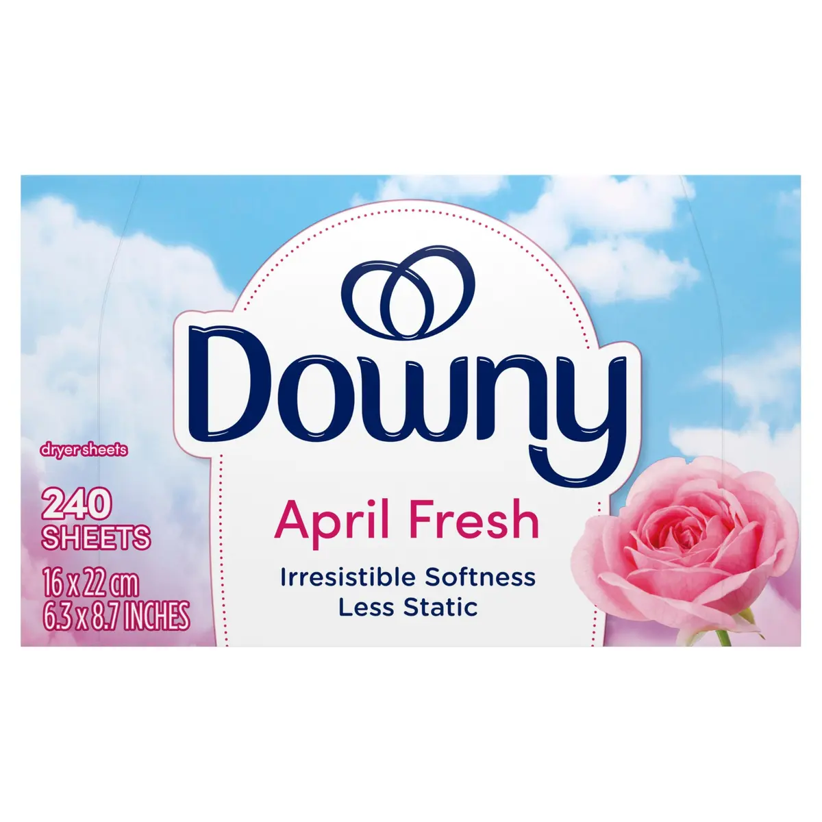Downy Fabric Softener Dryer Sheets, April Fresh, 240 Count | Static & Static-Free - view 9