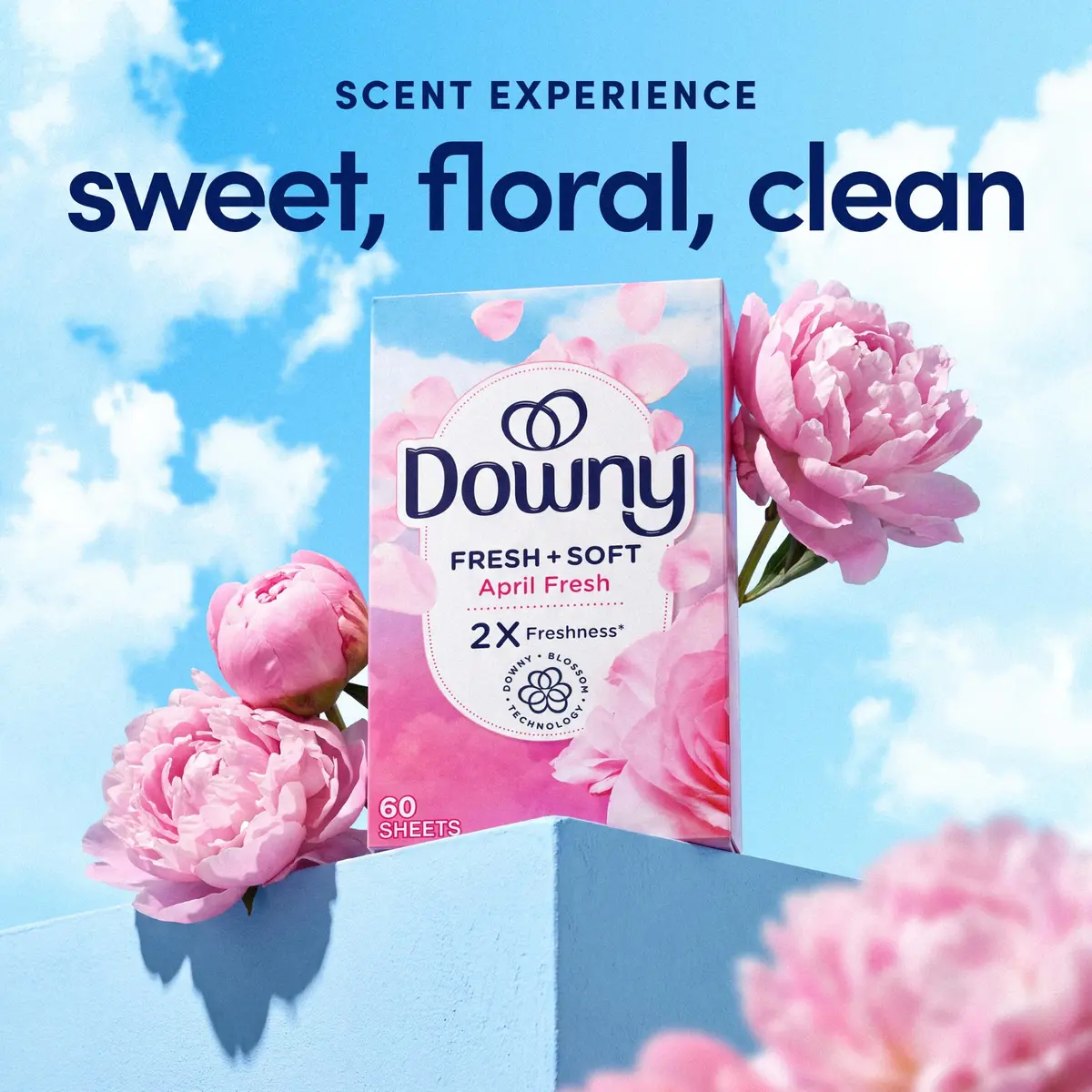 Downy Fabric Softener Dryer Sheets, April Fresh, 240 Count | Static & Static-Free - view 3