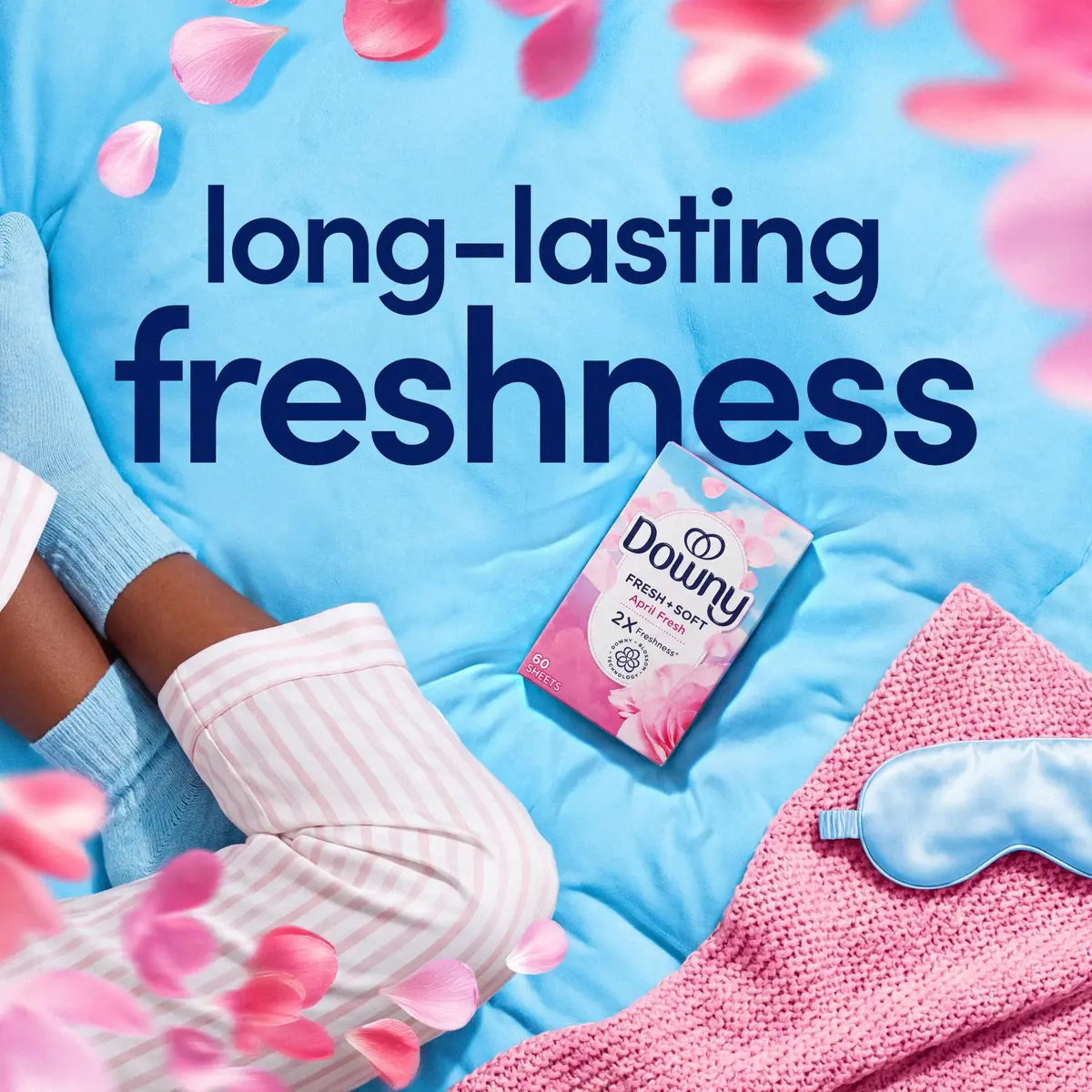 Downy Fabric Softener Dryer Sheets, April Fresh, 240 Count | Static & Static-Free - view 4