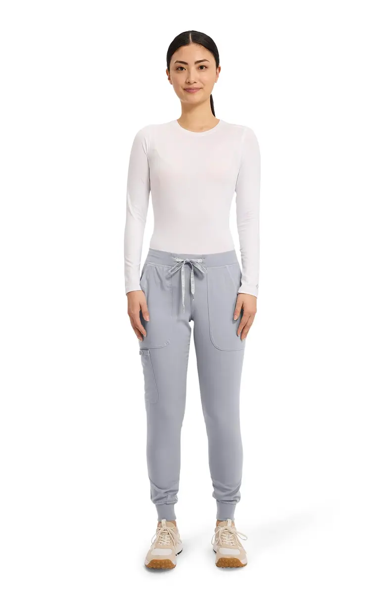 Med Couture Touch Jogger Scrub Pants for Women | 5 Pockets, Mid Rise, Lightweight, Stretch - view 2