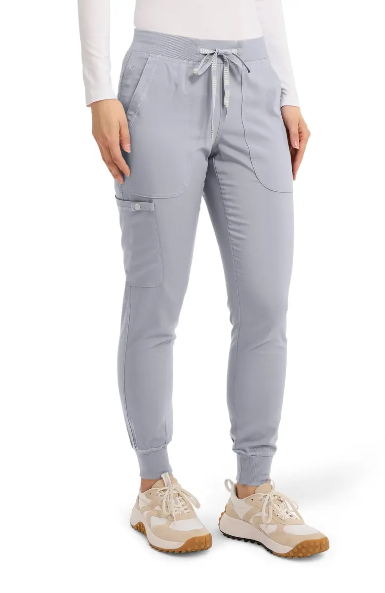 Med Couture Touch Jogger Scrub Pants for Women | 5 Pockets, Mid Rise, Lightweight, Stretch - view 4