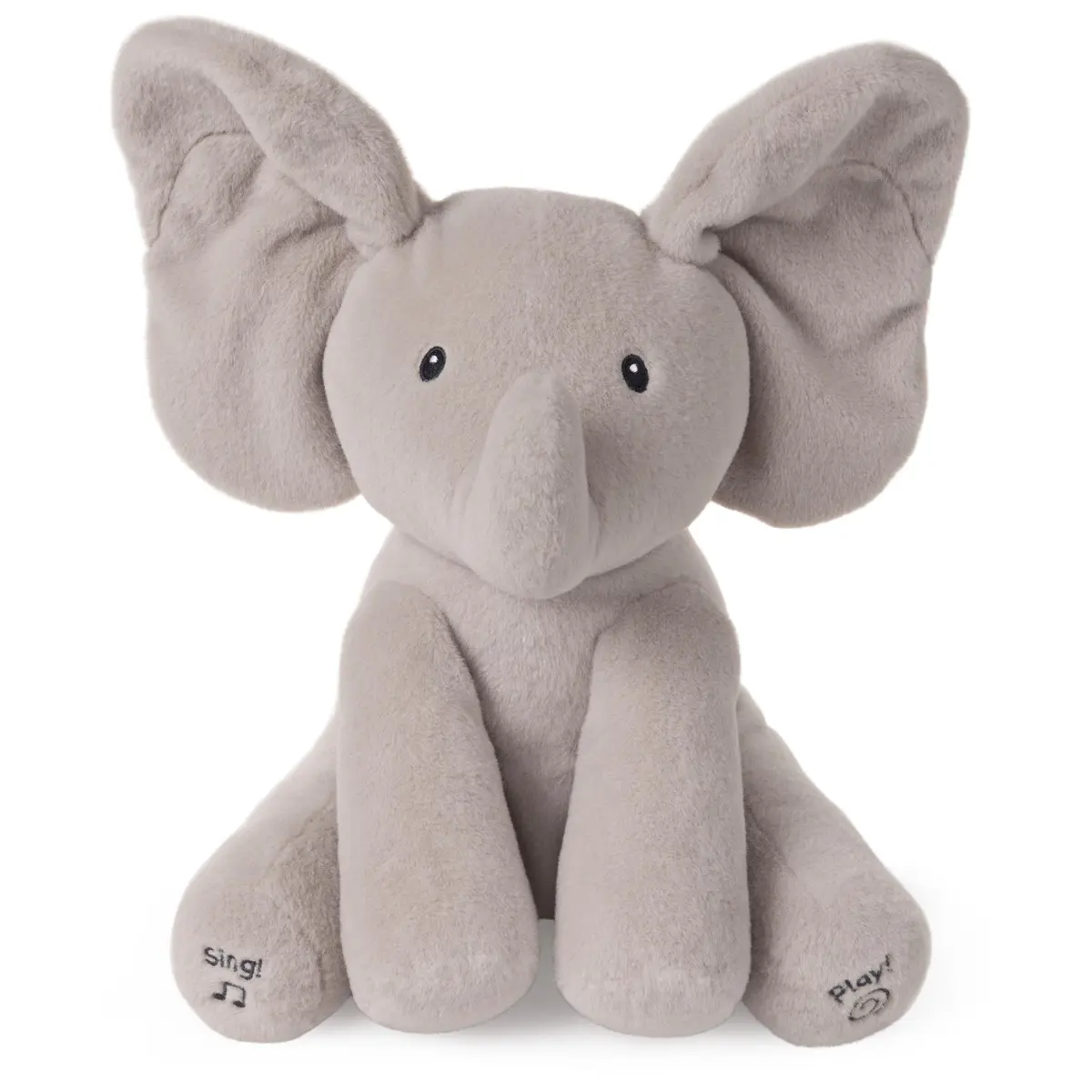 GUND Baby Flappy Elephant 12-inch Interactive Plush Toy | Animated Musical Baby Toy for 0+ - main product image