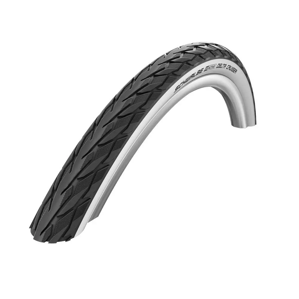 Schwalbe Delta Cruiser K-Guard 28-622 TwinSkin Tyres | 28x1.10 700x28C, Black, Tubular, Cruiser Bike - main product image