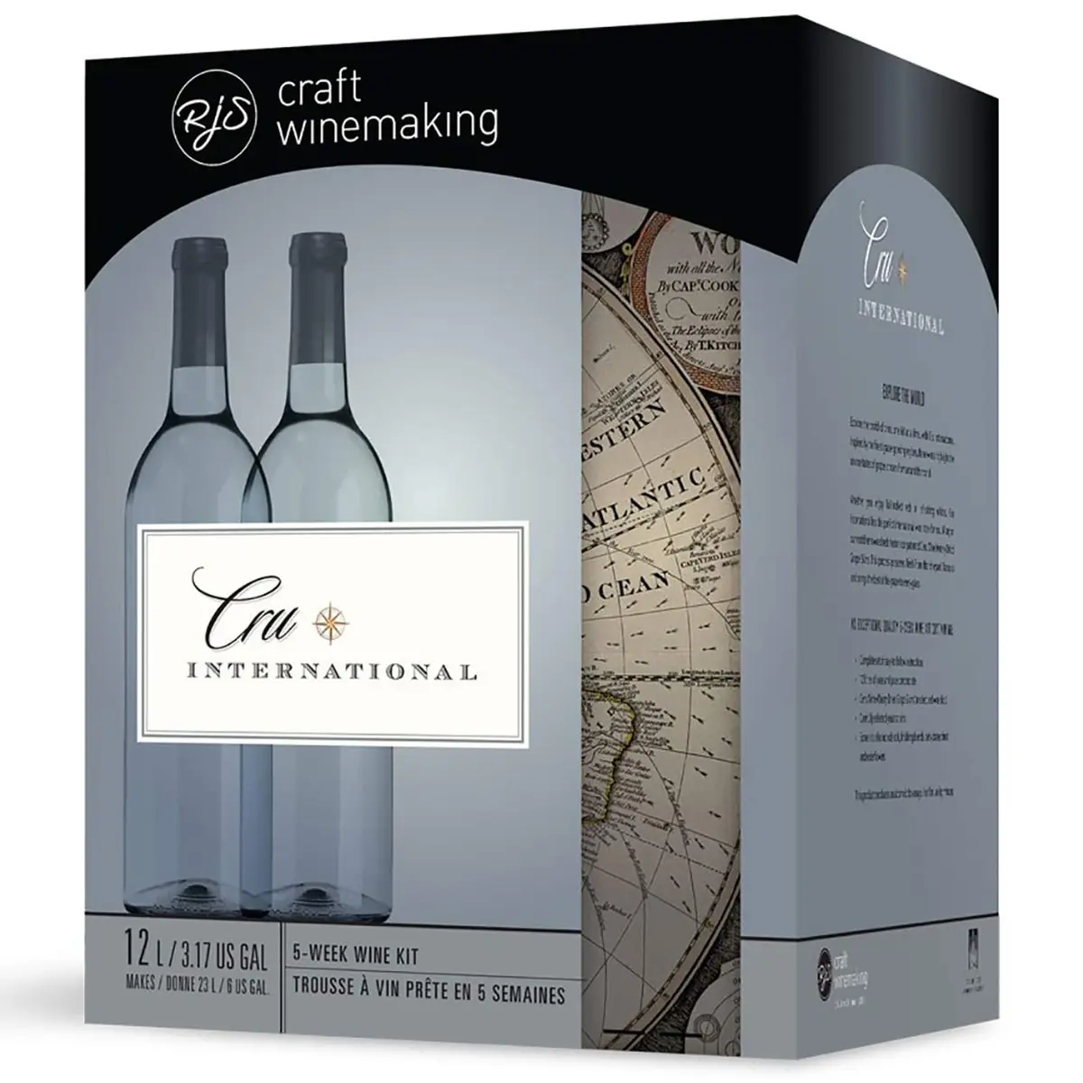 RJS Craft Winemaking Cru International Washington Merlot 12 L | Classic Washington Style, Rich & Complex - main product image
