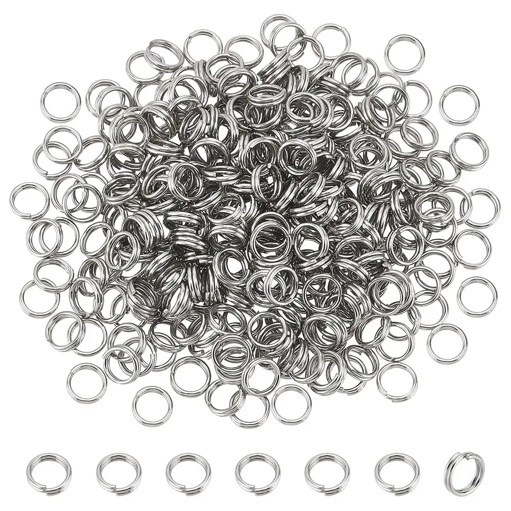 PH PandaHall Split Rings 5x1.2mm (380pcs, 20g) | Stainless Steel Jump Rings for Jewelry Making - main product image